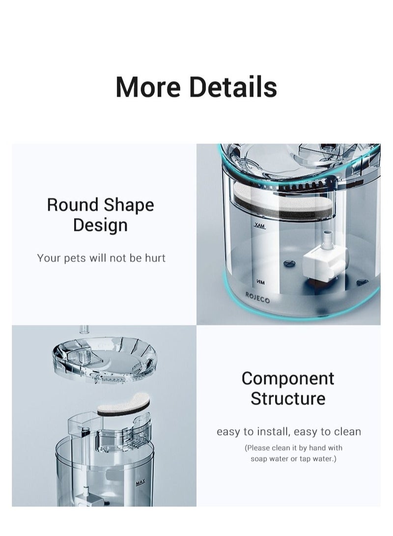 Cat Water Fountain Automatic Pet Water Dispenser Pet Smart Drinker For Cats Auto Sensor Cat Drinking Fountain Accessories - Image 4