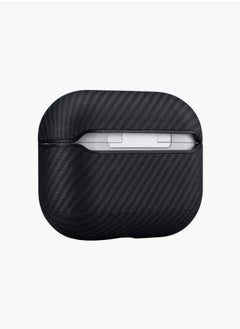 PITAKA MagEZ Airpods Pro 2 Case / 600D Aramid Fiber Material / MagSafe Compatible - Black/Grey Twill  - Image 4