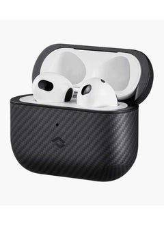 PITAKA MagEZ Airpods Pro 2 Case / 600D Aramid Fiber Material / MagSafe Compatible - Black/Grey Twill  - Image 5