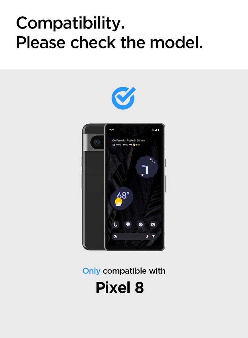 Spigen Glastr Align Master Google Pixel 8 Screen Protector Premium Tempered Glass [Case Friendly Edge to Edge] - 1 Pack - Image 2