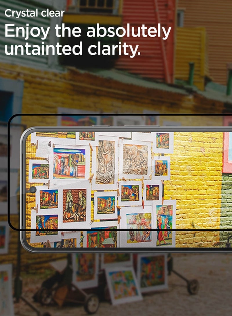 Spigen Glastr Align Master Google Pixel 8 Screen Protector Premium Tempered Glass [Case Friendly Edge to Edge] - 1 Pack - Image 4