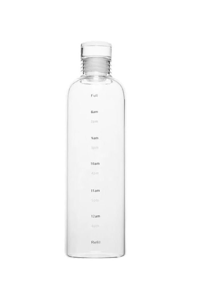 Water bottle measured 500ml Creative Time Markers Leakproof Lid - Image 1