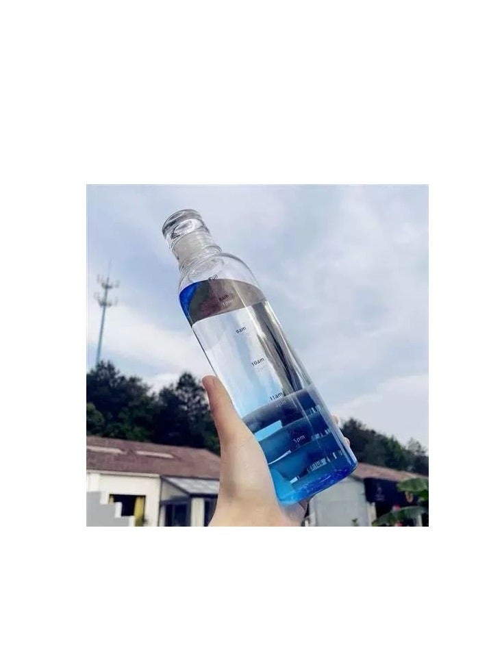 Water bottle measured 500ml Creative Time Markers Leakproof Lid - Image 2