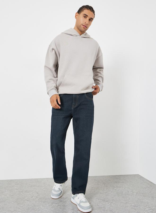 Styli Men Dark Wash Regular Fit Denim Jeans - Image 2