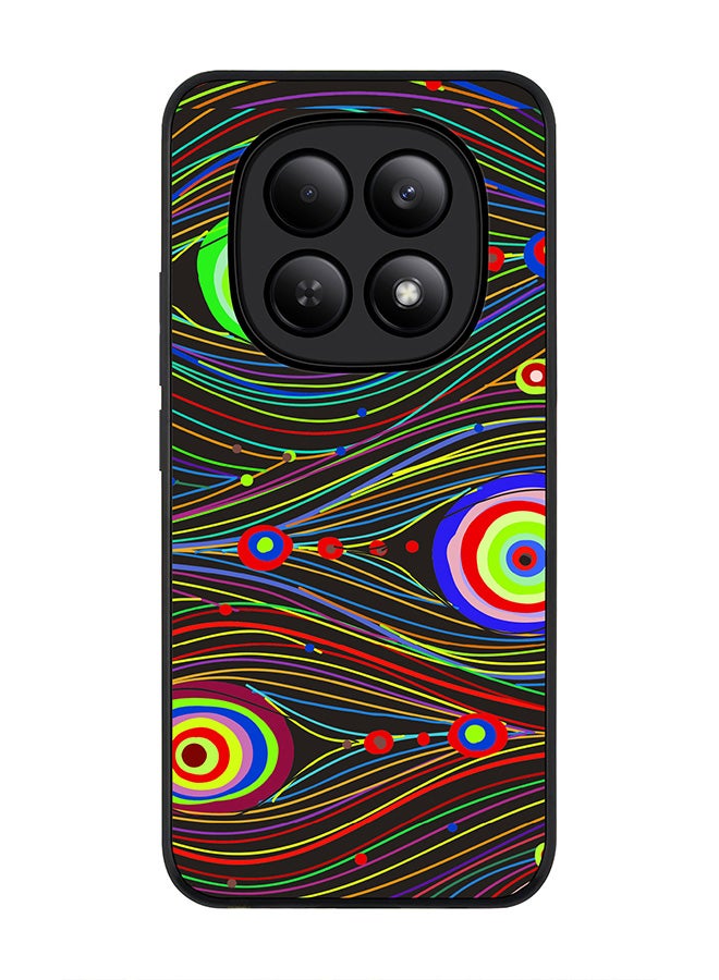 For Xiaomi Redmi Note 15 4G Case,Slim fit Camera Protection, Shockproof Thin Phone cover  - Peacock Eyes