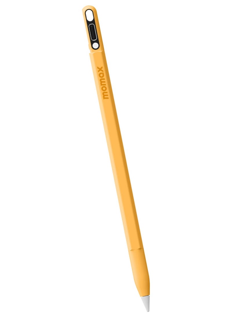 Momax قلم Momax MAG Link Pop Magnetic Active Stylus سهل الشحن عبر USB-C (الشحن اللاسلكي غير متوافق) - أصفر - Image 1