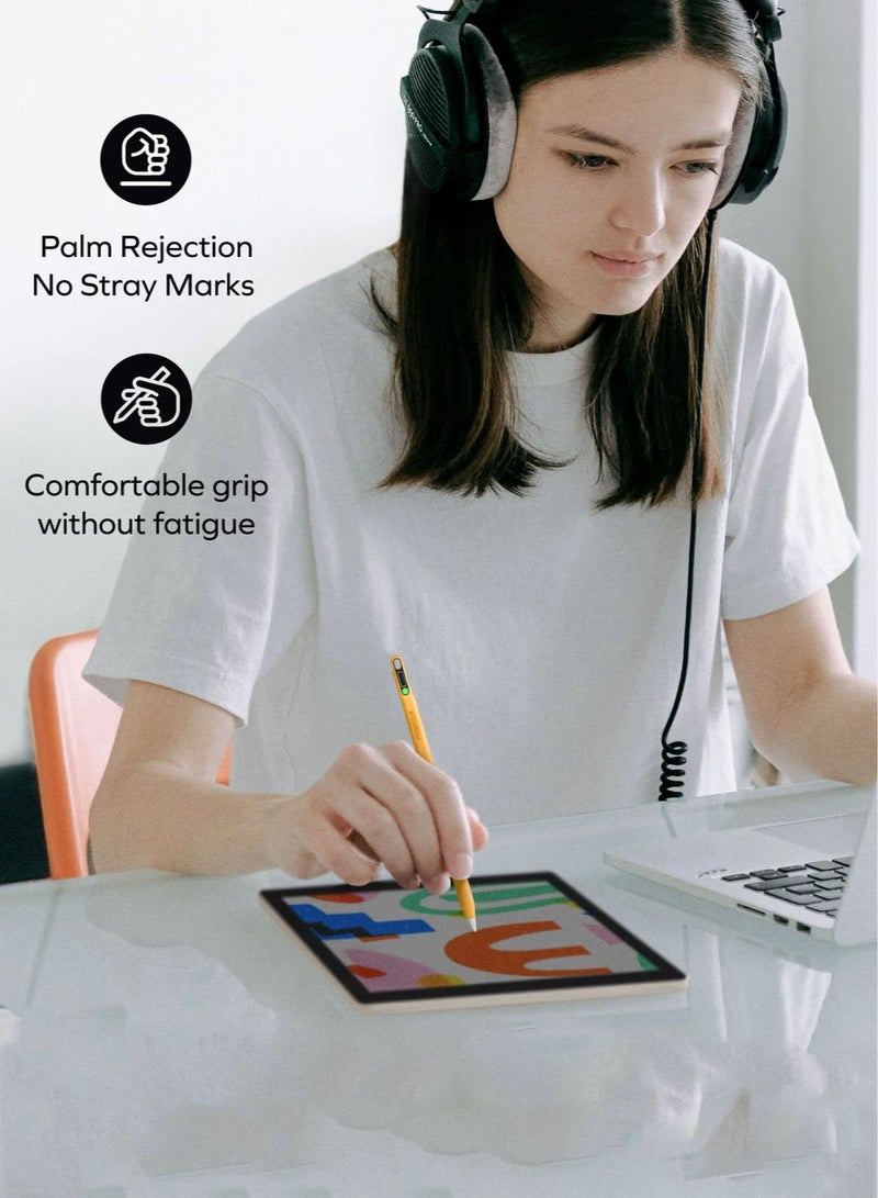 Momax قلم Momax MAG Link Pop Magnetic Active Stylus سهل الشحن عبر USB-C (الشحن اللاسلكي غير متوافق) - أصفر - Image 2