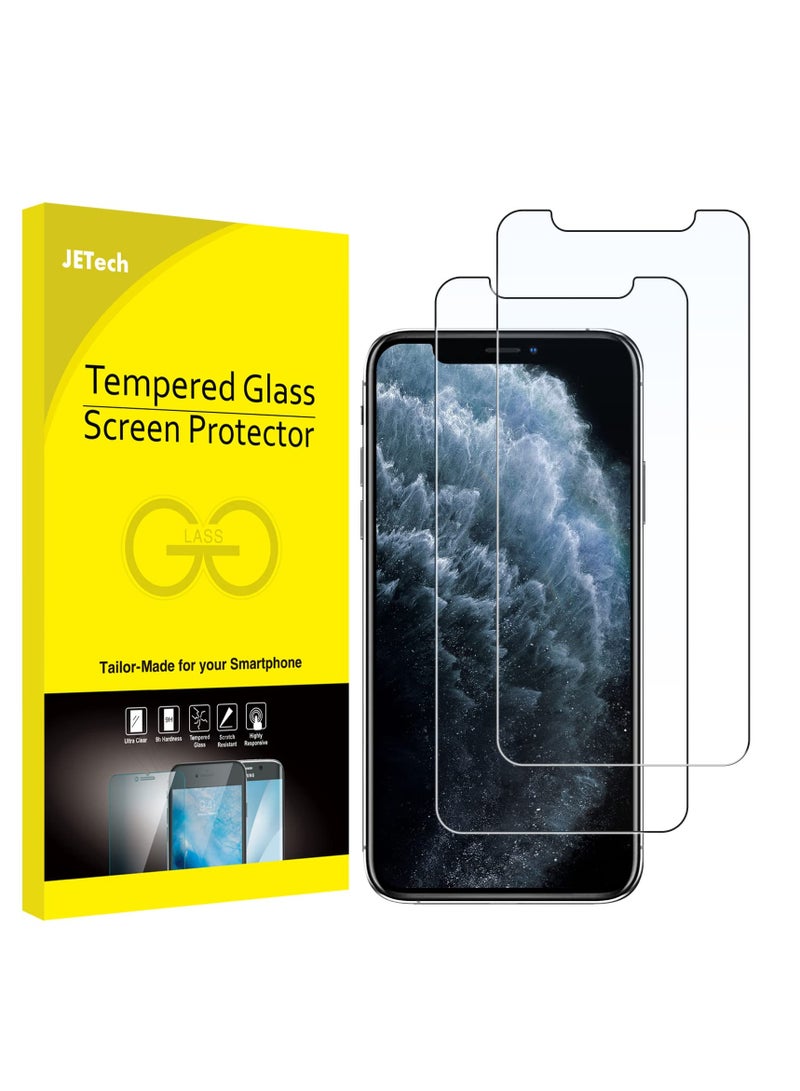 جي تيك واقي شاشة متوافق مع هاتف iPhone 11 Pro Max مقاس 6.5 بوصة من الزجاج المقوى عبوتين - Image 1