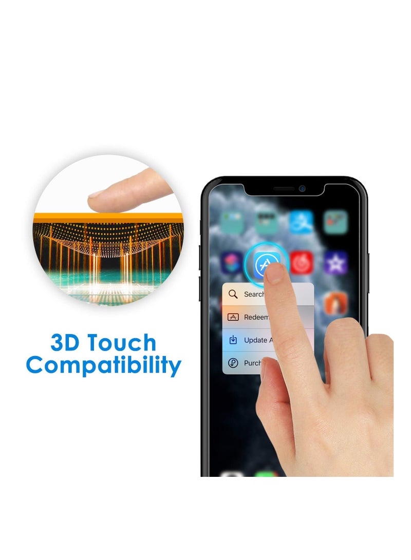 جي تيك واقي شاشة متوافق مع هاتف iPhone 11 Pro Max مقاس 6.5 بوصة من الزجاج المقوى عبوتين - Image 4
