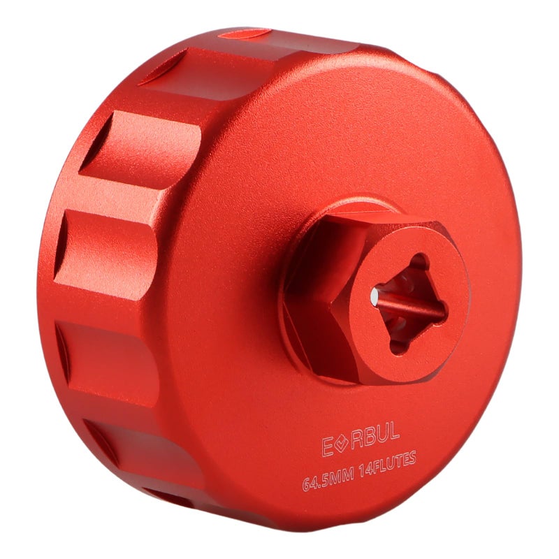 EVRBUL CNC 645mm 14 Flute Oil Filter Wrench Tool Oil Filter Cap Wrench Oil Filter Cap Socket Removal Tool Compatible with Toyota Avalon Camry Corolla Highlander Sequoia Tacoma Tundra Venza Matrix
