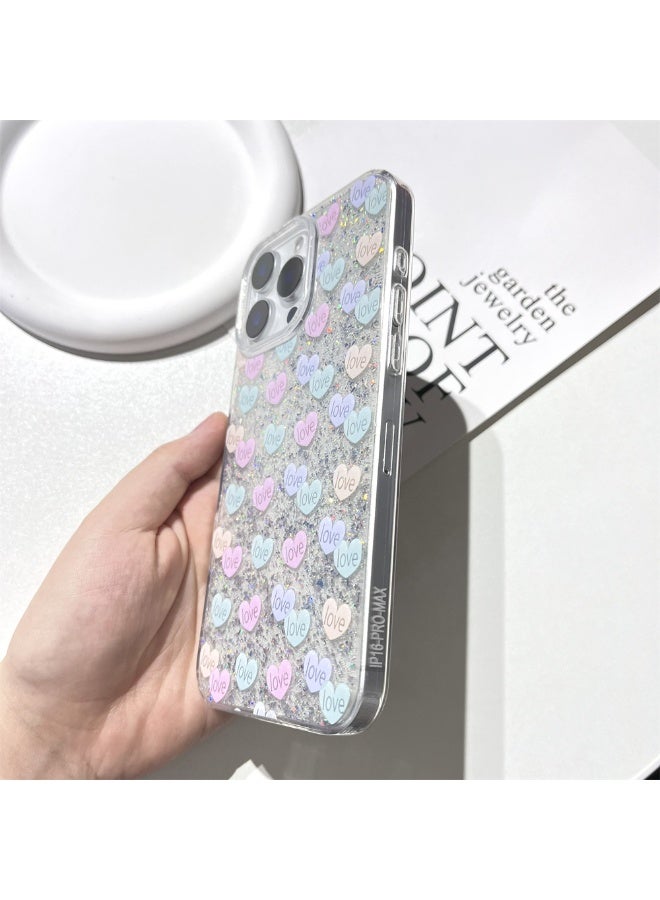 NIBEMINENT Dopamine Love Protective TPU Case Cover For iPhone 16 Plus Clear - Image 2