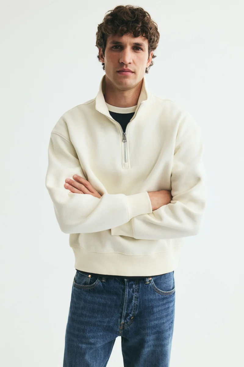 Relaxed Fit Zip-top sweatshirt