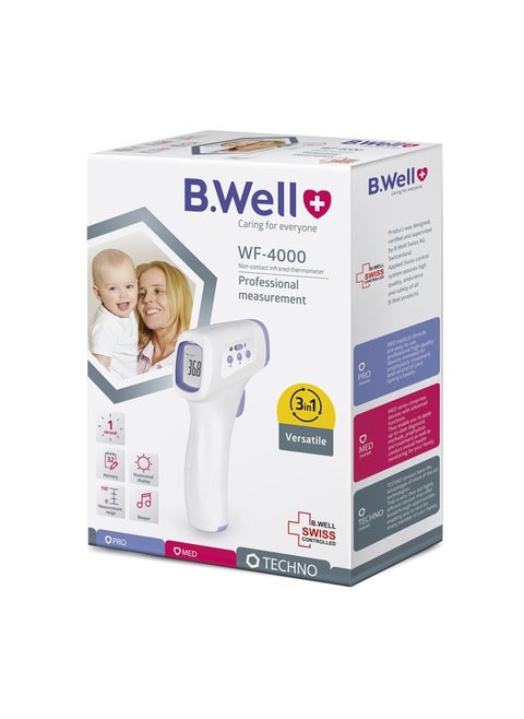 WF-4000 Non-Contact Electronic Medical Infrared Thermometer for Body, Object & Ambient Temperature Measurement 3in1