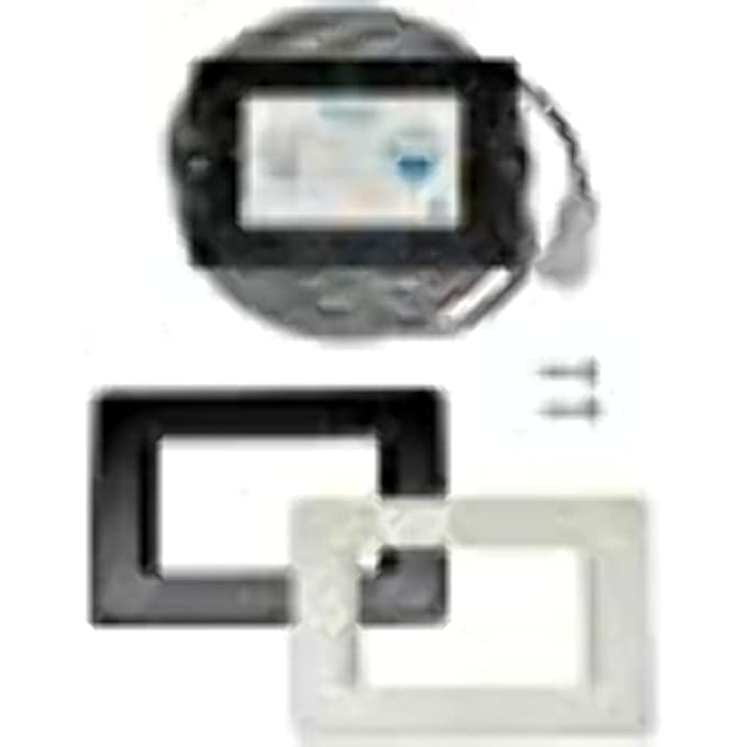 مفتاح حائط Corp 36387 Tecma أسود وأبيض
