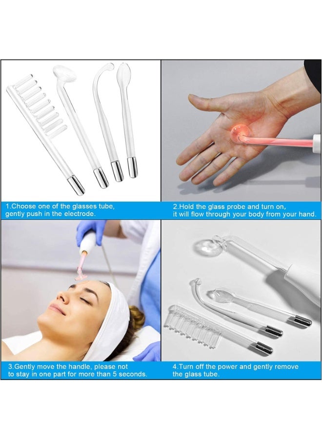 A portable, high-frequency device for treating acne, tightening skin, reducing acne scars, minimizing wrinkles, reducing puffiness and dark circles, and fading freckles – 4-in-1 RF laser for acne treatment, collagen stimulation, and hair loss prevention. - Image 5
