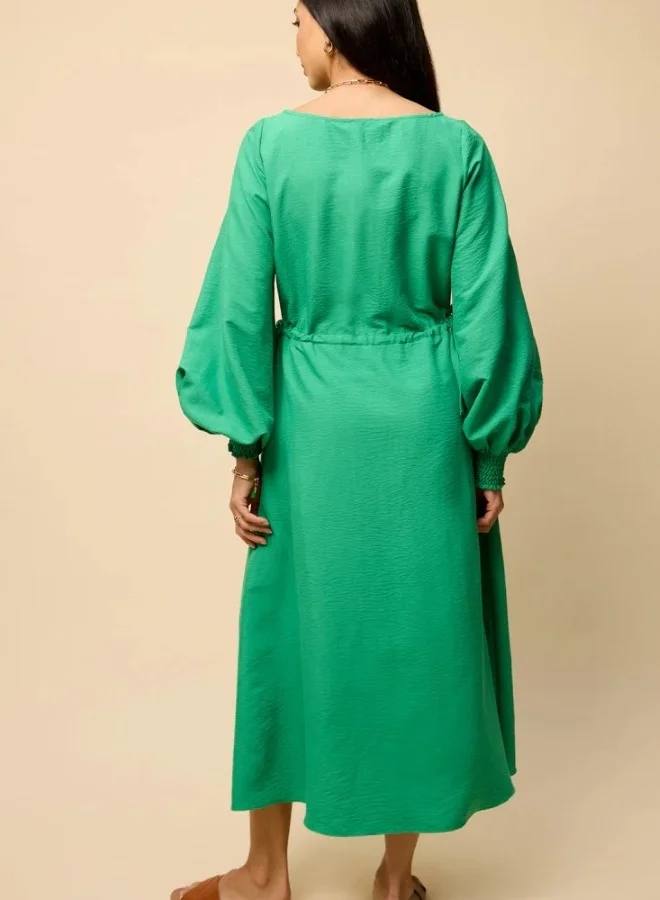 ليتل مسترس فستان ميدي أخضر