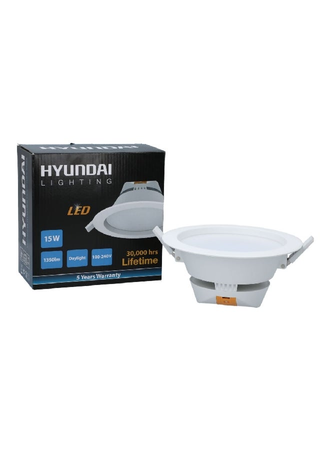 HYUNDAI 15W 6500K Adjustable Lens Led SMD Down Light White 150 mm 31613033006  - Image 2