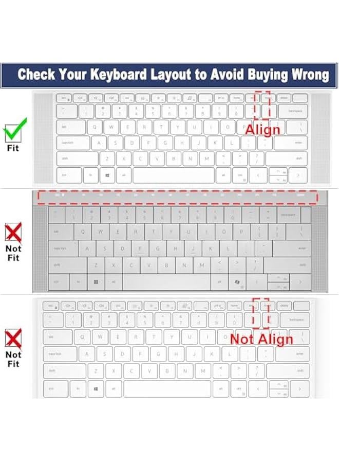 Keyboard Skin for Dell XPS 15 9500 9510 9520 9530 15.6 Inch  XPS 17 9720 9700 9710 9730 17 Inch  Precision 5770 5570 5760 5560 15.6 17.3 US Layout (NOT SUIT XPS 13 14 16 inch) - Image 2