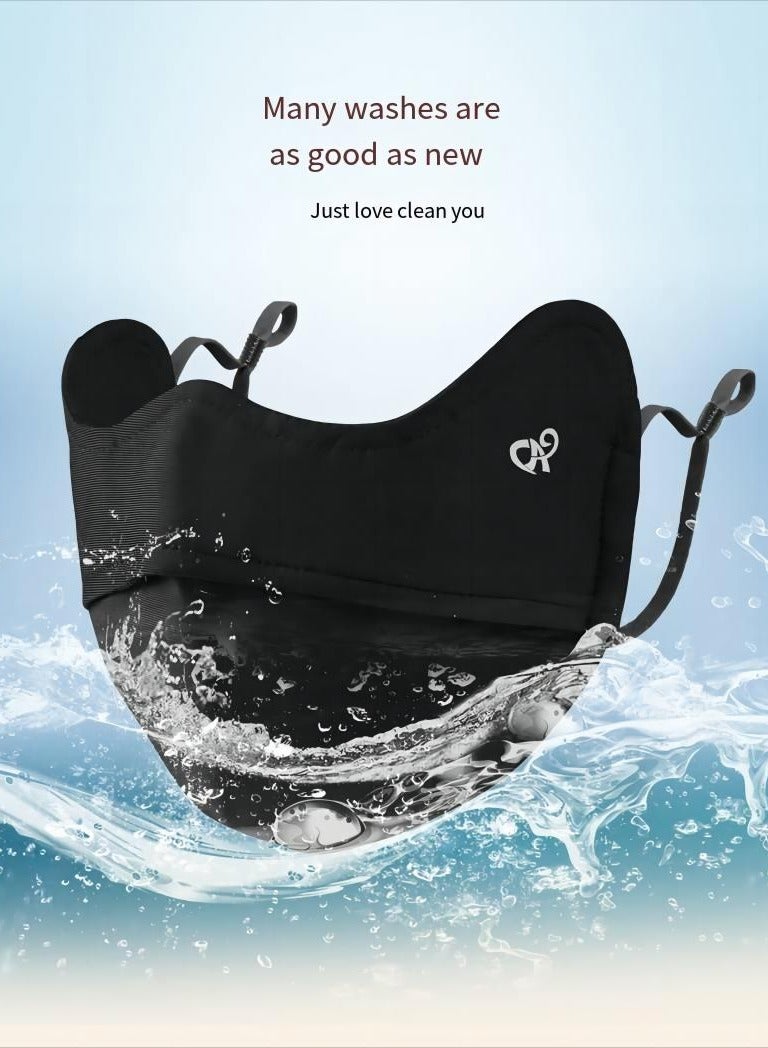 2-Piece Breathable UV UPF50+ Face Mask Washable Reusable Windproof Sun Protection Sports Face Mask For outdoor - Image 3