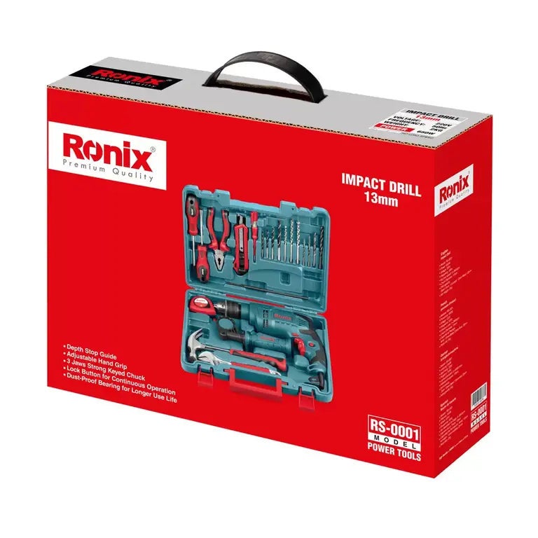RONIX Impact drill kits 22 pcs-650W-13mm - Model RS-0001 - Image 3