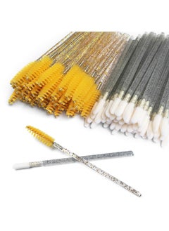 LifexTol 100pc Eyelash Brush Eyebrow Brush Disposable Mascara Wands Eyebrow Spoolie, Lip Brush for Lipstick Applicator Lip Wands, Eyelash Spoolies for Eyelash Extentions Lash Spoolies for Eyebrows-A 