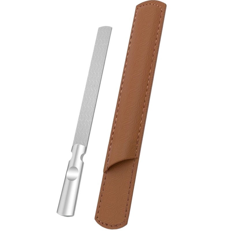 Double-sided stainless steel nail file, polished nail file - Image 1