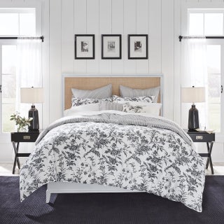 Laura Ashley  King Comforter Set Reversible Cotton Bedding Includes Matching Shams with Bonus Euro Shams  Throw Pillows Amberley BlackWhite King - pzsku/ZDA6DA3AAFF59529476C5Z/45/1750416815/4d4c5c11-7490-46fa-ba1e-16ab8cddbda3