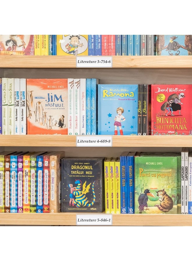 Meanplan Selfadhesive Label Holders Shelf Tag 3 X 1 Inch Self Stick Index Card Pockets Clear Plastic Shelf Tag Long Side Open Price Tag For Supermarket Bookshelf Mailbox Business Library Students (100 Pcs) - Image 5