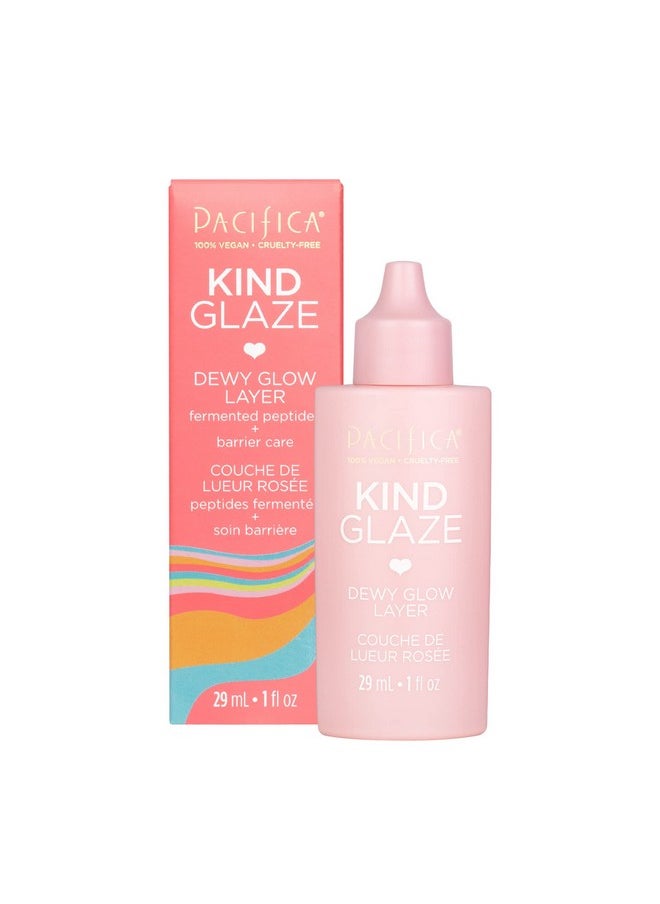 Pacifica Beauty Kind Glaze Dewy Glow Layer Face Foundation Primer & Highlight Creates A Flawless Filter Illuminating Primer All Skin Tones Universal Shade Vegan Collagen Ceramides Vegan  - Image 2