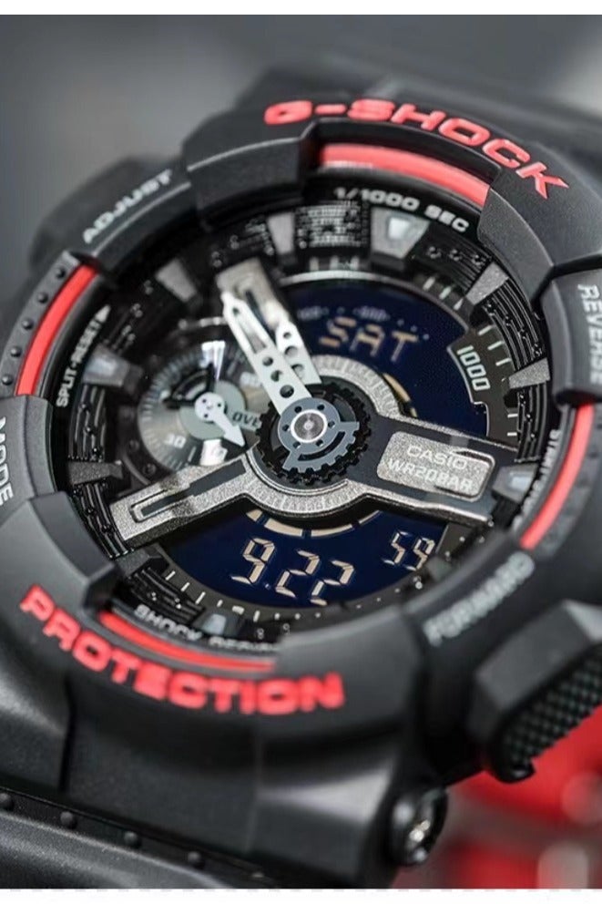 CASIO Men's G-Shock GA110HR-1A Black Rubber Quartz Sport Watch  - Image 3