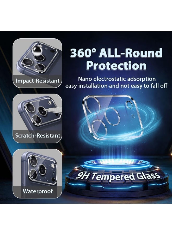 For iPhone 17 Pro Max 6.9-Inch Camera Lens Protector - Ultra HD Tempered Glass Camera Len Protection Cover [Case Friendly] [Scratch-Resistant] [Night Shooting Mode], Transparent - Image 5