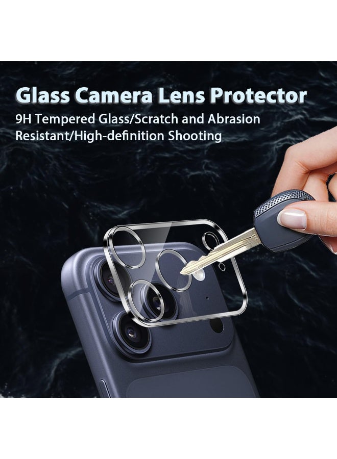 For iPhone 17 Pro Max 6.9-Inch Camera Lens Protector - Ultra HD Tempered Glass Camera Len Protection Cover [Case Friendly] [Scratch-Resistant] [Night Shooting Mode], Transparent - Image 2