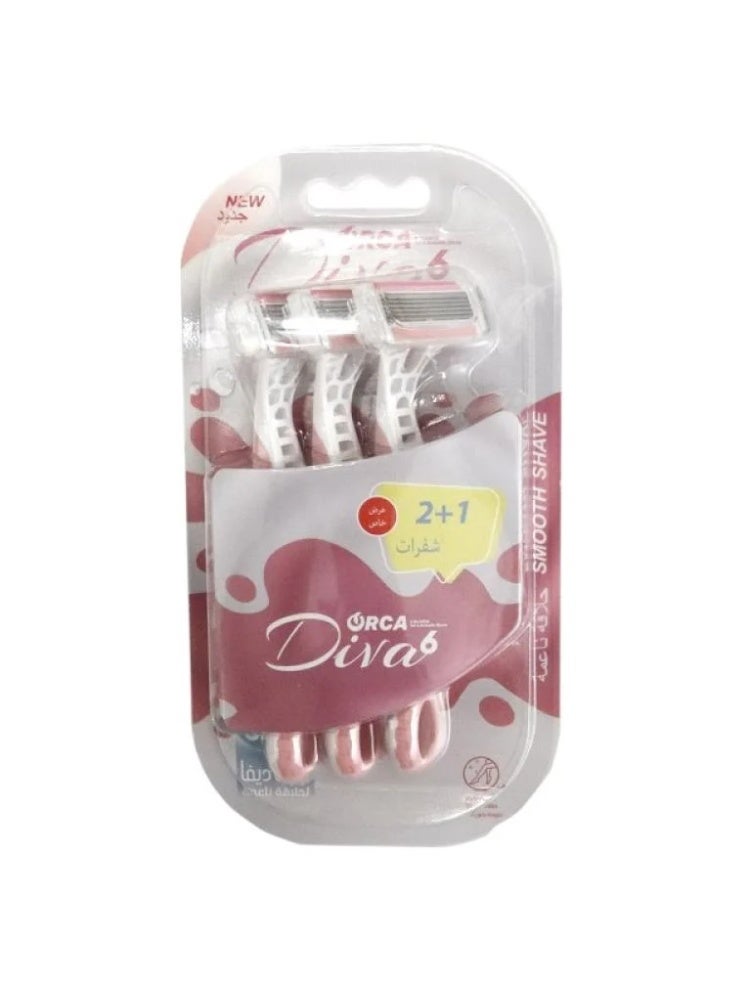 Womens Razor 6 Blades - 2+1 Pack