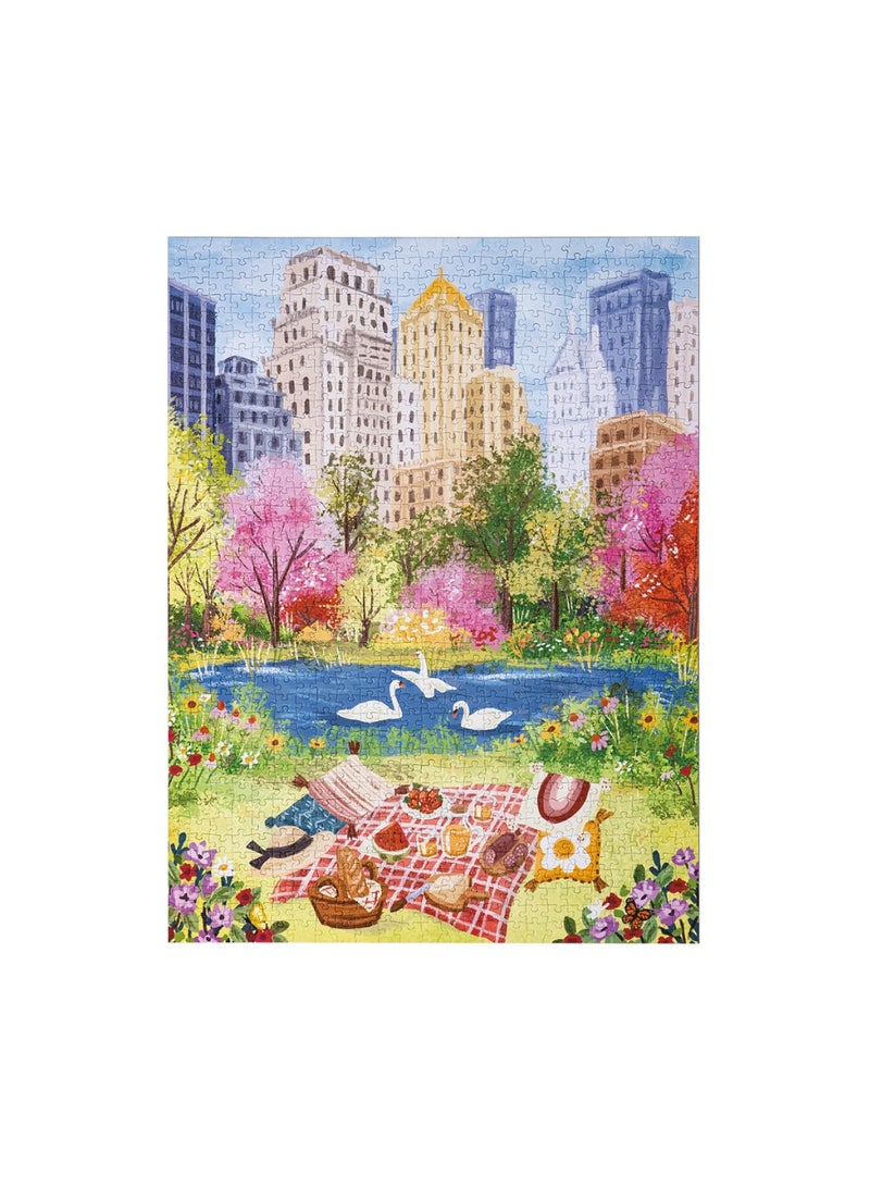 RoWood ROBOTIME Rowood  Springtime Park Wooden Jigsaw Puzzle PT009 - Image 1