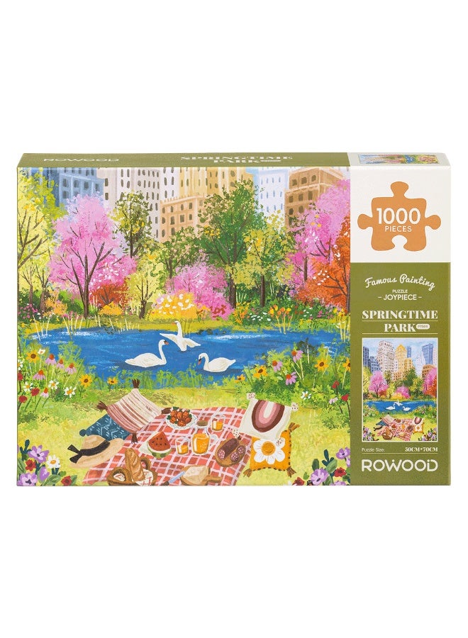RoWood ROBOTIME Rowood  Springtime Park Wooden Jigsaw Puzzle PT009 - Image 2