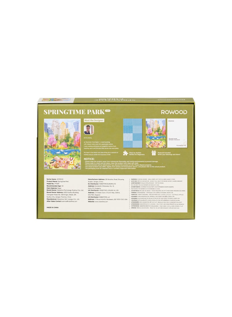 RoWood ROBOTIME Rowood  Springtime Park Wooden Jigsaw Puzzle PT009 - Image 3