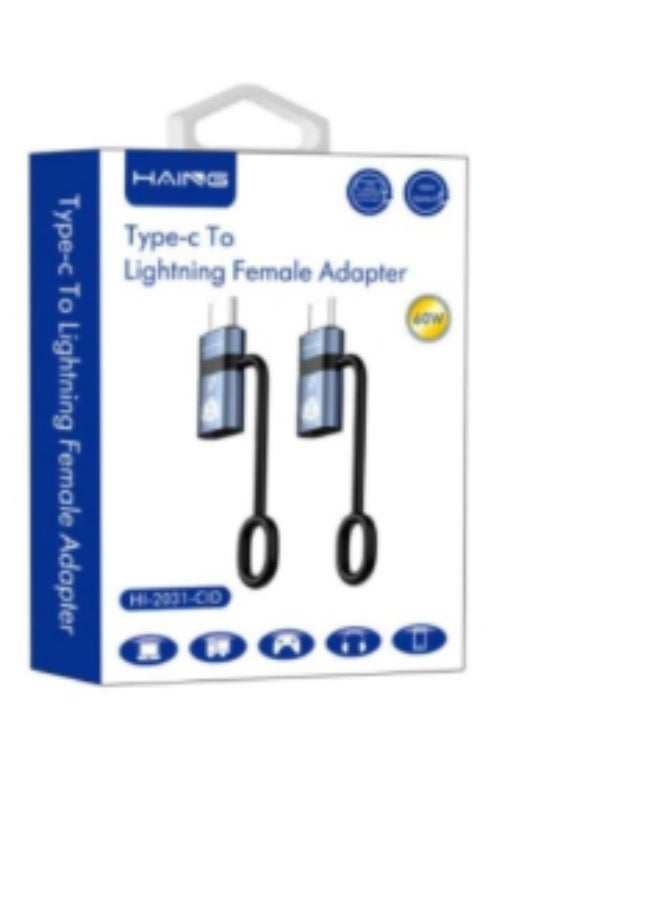 Haing Lightning To Type-C Female Adapter (HI-2031-CID) - Image 1