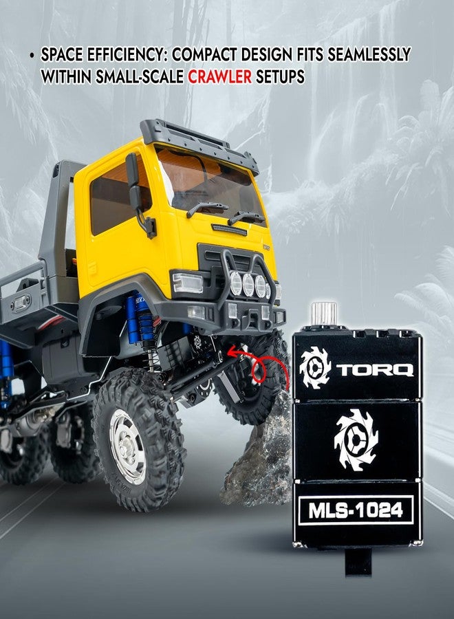 Helidirect TORQ Direct Mount Servo High Torque Servo for FURITEK FX118, CR18P 2024, HobbyPlus ARKTOS 6x6, HPI Venture 18 - Remote Control Car, RC Car, 1/18 RC Crawler Electronics (with Servo Horn) - Image 5
