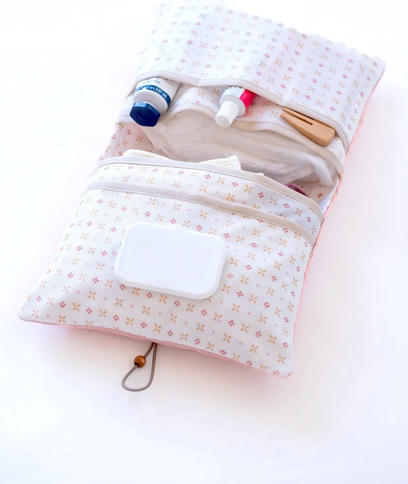 هامور Mother Baby Care Bag Newborn Diaper Changing Organizer Bag Organizer Solid Pink
