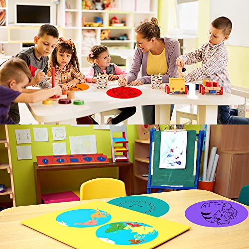 HOXHA Dry Erase Dots for Classroom Table,20Pcs Dry Erase Circles Stickers Removable Dot Students for Drills and Training Home, Office, School Teaching - Image 5