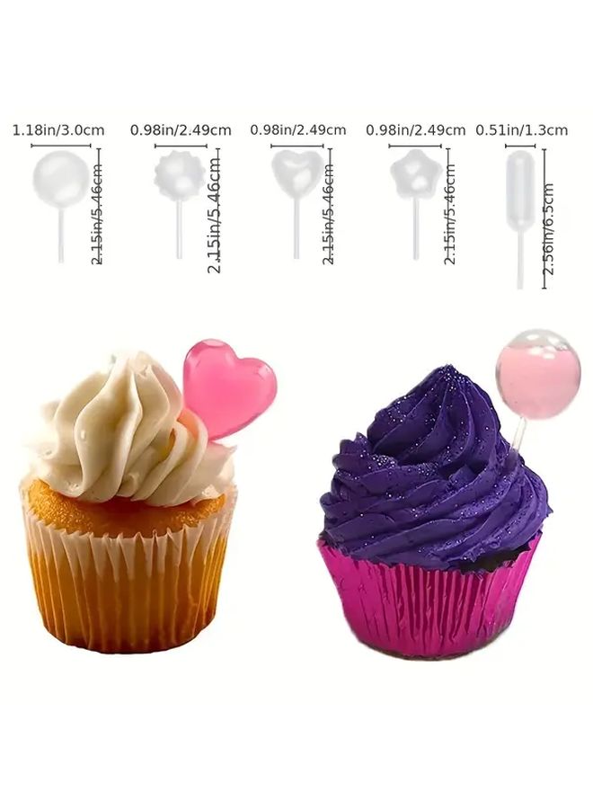 Star Dropper 50 Pcs Macaron Disposable Icing Pipettes for Cake Decoration - Image 4