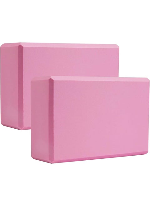 SportQ®️ Yoga Block Block 2 Pcs, High Density EVA Foam Non Slip Yoga Block for Home Gym Improve Stretching for Yoga/Pilates/Fitness