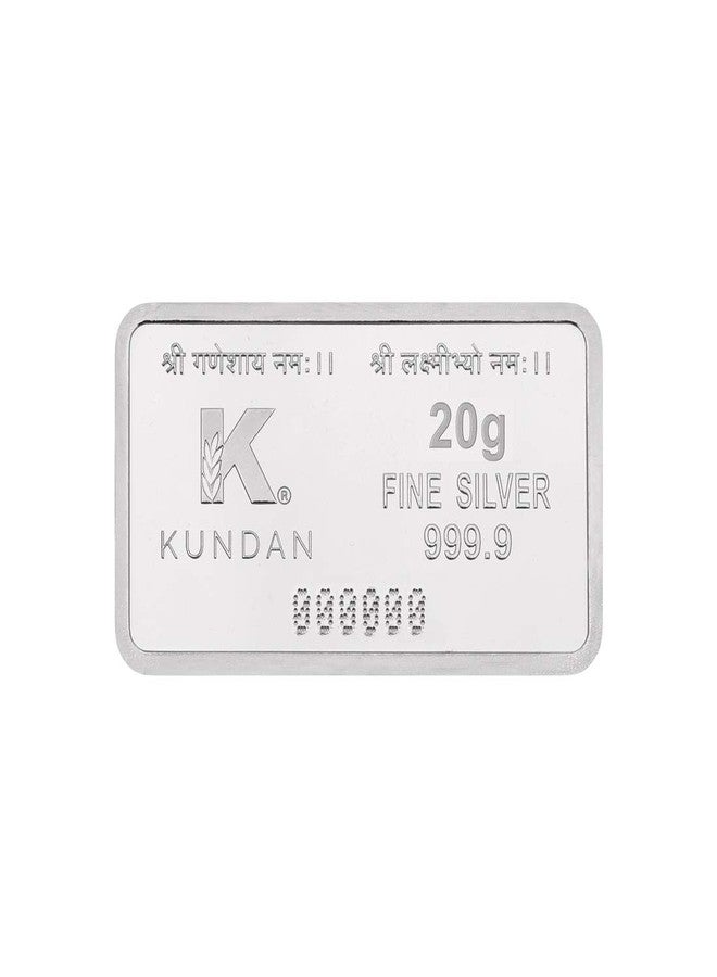 Kundan 20g (999.9) Holy Cow Silver Colour Bar - Image 2