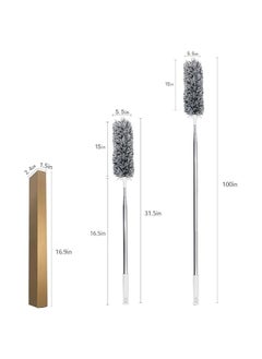 Generic Microfiber Duster with 2.54m Stainless Steel Extension Pole, Bendable Head, 100 Inches, for Ceiling Fans, High Ceilings  - Image 5