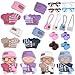 Ezcora Knitting Outfit Set for 17cm Dolls 4 Cozy Sweaters with Hats Shoes Glasses Bags 67Inch Doll Accessories Gift Idea No Dolls - Image 2