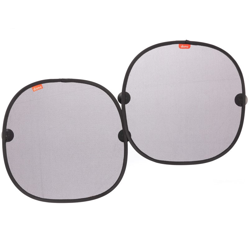 Diono Sun Stoppers Car Window Shades 2 Pack, Car Sun Shade for Side Window with Suction Cups, Blocks Sun Glare UV Rays Perfect for Baby, Kids, Pets Protection - Image 1