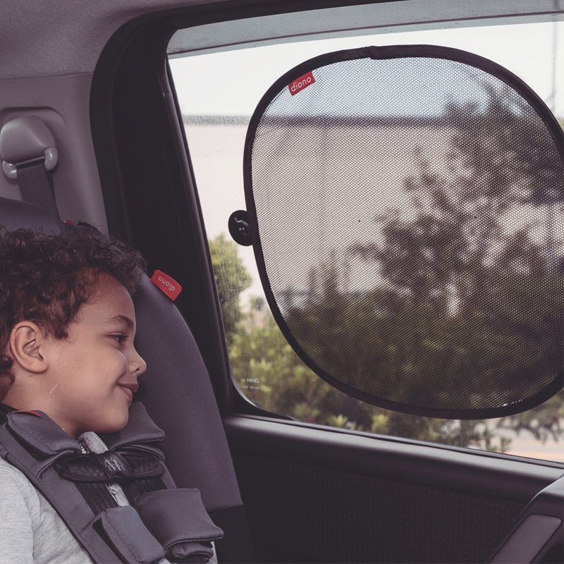Diono Sun Stoppers Car Window Shades 2 Pack, Car Sun Shade for Side Window with Suction Cups, Blocks Sun Glare UV Rays Perfect for Baby, Kids, Pets Protection - Image 3