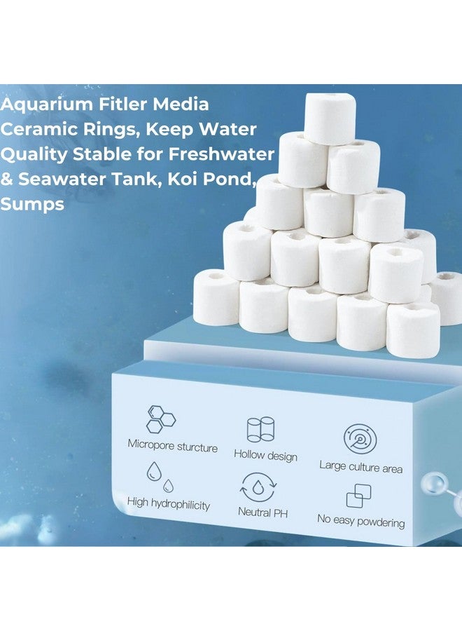 VAYINATO 250G Aquarium Filter Media Ceramic Rings With Net Bag, Keep Water Quality Stable For Freshwater & Seawater Tank, Koi Pond, Sumps By Petzlifeworld - Image 5