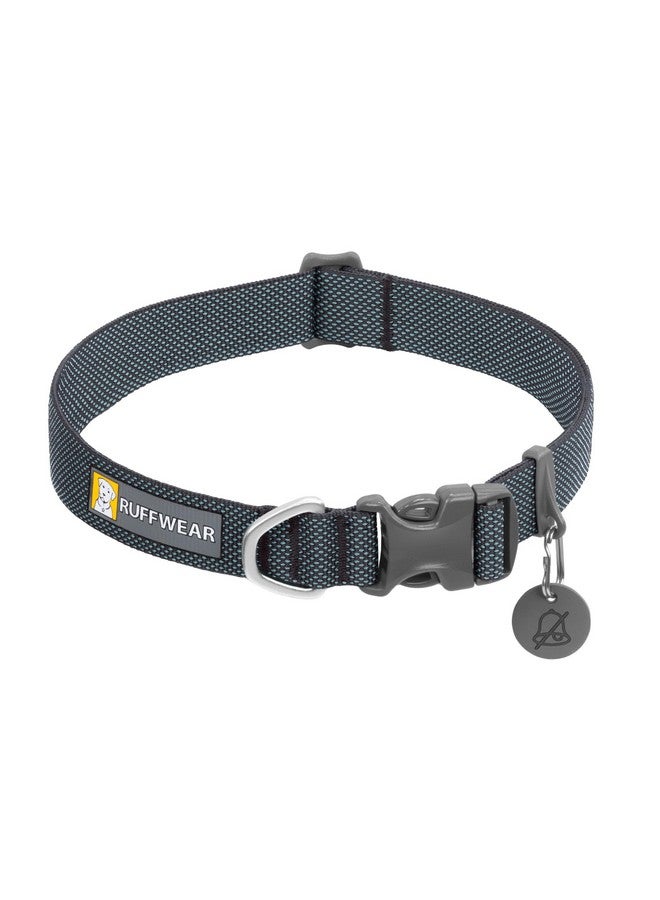 راف وير طوق كلاب Ruffwear، خفيف الوزن وخفيف الوزن للغاية للمشي والجري اليومي، رمادي بازلتي، من 20 إلى 26 بوصة - Image 1