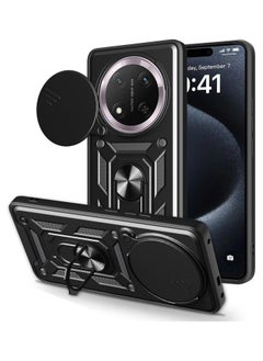 Generic Shield Full Protection Case With Metal Ring &Slide Camera Cover For honor x9c cover  - Image 1